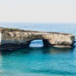 London Arch, limestone stacks in the turquoise ocean at Port Campbell National Park, by the Great Ocean Road in Victoria, Australia